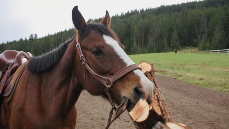 Horses are known for their curious nature, and if you’ve noticed your horse chewing on wood, it may leave you wondering why. This behaviour can stem from various reasons, including boredom, nutritional deficiencies, or simply the urge to explore their environment. Understanding the motive behind this wood-chewing habit is crucial for ensuring your horse stays healthy and happy. Let's dive into the possible causes and solutions! Why Is My Horse Chewing Wood Horses chew wood for several reasons, including boredom, stress, or a need to keep their teeth worn down. If your horse is often left in a stall or doesn’t get enough exercise, it might resort to chewing wood out of frustration. To tackle this behavior, ensure your horse has plenty of activities, companionship, and access to proper chew toys. Keeping them engaged will help stop the wood-chewing habit! 1. Boredom Boredom in horses can lead to unwanted behaviors, such as chewing wood. When horses feel confined or lack sufficient stimulation, they often resort to destructive actions to alleviate their frustration. Ensuring that your horse has ample exercise, engaging toys, and social interaction can keep their minds active and curious, ultimately reducing the chances of them turning to wood for entertainment. Keeping your horse engaged and happy will not only protect your property but also promote their overall well-being. 2. Nutritional deficiency When a horse starts chewing wood, it might be trying to tell you something important about its diet. Wood chewing, or cribbing, often stems from a lack of essential nutrients in their food. If your horse is not getting enough fibre, minerals, or vitamins, it might resort to chewing on wood as a way to alleviate boredom or fulfill an unmet nutritional need. Ensuring your horse has a balanced diet filled with high-quality hay, grains, and appropriate supplements can help satisfy its cravings and keep it happy and healthy. So, take a closer look at your horse’s feed—making a simple change could put a stop to that word chewing habit! 3. Stress Stress in horses can lead to various undesirable behaviours, including wood chewing. This habit often occurs when a horse feels anxious or bored, seeking a way to cope with its environment. Providing mental stimulation through exercises and social interaction can actively help reduce stress levels in your horse. Regularly changing their routine, introducing new games, and ensuring they have companions can encourage healthier behaviours and curb the urge to chew wood. 4. Dental issues When it comes to understanding why your horse is chewing wood, dental issues may play a significant role. Horses have a unique dental structure that requires regular maintenance; if their teeth are misaligned, worn down, or developing sharp points, they might feel discomfort while eating their regular feed. This discomfort could lead them to seek out softer materials, like wood, to chew on. By keeping your horse's dental health in check with routine vet visits and dental care, you can help prevent this undesirable behaviour and ensure they're munching contentedly on the right food instead of your fence posts! 5. Habitual behavior Habitual behavior in horses can be a response to various factors, including boredom, stress, or a lack of proper nutrition. When a horse starts chewing wood, it may be trying to relieve stress or simply entertain itself in an empty stable. To address this issue, it’s essential to keep your horse engaged through regular exercise, social interaction, and providing toys or safe objects to chew on. By actively creating a stimulating environment, you can help redirect your horse’s chewing habits towards more positive behaviours. 6. Anxiety Anxiety in horses can manifest in various behaviours, one notable sign being wood chewing. This behaviour may arise from stress, boredom, or frustration, causing the horse to seek comfort in gnawing on wooden structures. To address this, horse owners should actively assess their horse’s environment and routines; adding enrichment activities, social interaction, or appropriate feed can significantly reduce anxiety levels. By creating a more stimulating atmosphere, you can help your horse feel calmer and less inclined to chew on wood. 7. Excess energy Excess energy in horses can lead to destructive behaviors, such as chewing wood. When a horse has more energy than it can expend through regular exercise and activities, it may resort to chewing on fences or stable wood as a way to cope with boredom or frustration. To tackle this issue, increase your horse’s daily exercise routine by incorporating varied activities like trail riding, lunging, or engaging in groundwork. Providing enrichment items, such as safe chew toys or forage, can also redirect their energy positively. By keeping your horse active and mentally stimulated, you can help prevent them from resorting to unwanted behaviors like wood chewing. 8. Lack of forage A lack of forage can lead to your horse chewing wood, as they instinctively seek ways to satisfy their natural chewing behavior. When horses don't have enough quality hay or grass to graze on, they may turn to chewing on fences and other wooden structures to occupy themselves and relieve boredom. Providing ample forage not only helps to prevent this unwanted behavior but also promotes overall health and well-being for your horse. Keeping their environment engaging and ensuring they have plenty to eat can steer them away from destructive habits. 9. Environmental enrichment Environmental enrichment is crucial in preventing boredom and undesirable habits in horses, like wood chewing. Horses are naturally curious animals that require stimulation to keep their minds engaged. Providing them with a variety of toys, foraging activities, and safe chewing materials can direct their energy towards more positive behaviours. By creating an enriching environment, such as adding logs or untreated wood for chewing, you encourage your horse to explore and interact more, reducing the urge to chew on fences or stalls. Engage your horse in regular exercises that challenge their intellect and provide new experiences to help curb this unwanted behaviour. 10. Territorial instinct Horses have a natural territorial instinct, which can manifest in various behaviors, including wood chewing. This behaviour may arise when a horse feels secure in its environment and is trying to establish its space. By chewing on wooden structures like fences or stalls, a horse might be instinctually marking its territory, demonstrating ownership, or even seeking comfort in a familiar routine. Understanding this instinct can help owners take proactive steps to manage their horse's environment, ensuring it feels safe and satisfied, ultimately reducing the urge to chew wood. Horses are known for their curious nature, and if you’ve noticed your horse chewing on wood, it may leave you wondering why. This behaviour can stem from various reasons, including boredom, nutritional deficiencies, or simply the urge to explore their environment. Understanding the motive behind this wood-chewing habit is crucial for ensuring your horse stays healthy and happy. Let's dive into the possible causes and solutions! Why Is My Horse Chewing Wood Horses chew wood for several reasons, including boredom, stress, or a need to keep their teeth worn down. If your horse is often left in a stall or doesn’t get enough exercise, it might resort to chewing wood out of frustration. To tackle this behavior, ensure your horse has plenty of activities, companionship, and access to proper chew toys. Keeping them engaged will help stop the wood-chewing habit! 1. Boredom Boredom in horses can lead to unwanted behaviors, such as chewing wood. When horses feel confined or lack sufficient stimulation, they often resort to destructive actions to alleviate their frustration. Ensuring that your horse has ample exercise, engaging toys, and social interaction can keep their minds active and curious, ultimately reducing the chances of them turning to wood for entertainment. Keeping your horse engaged and happy will not only protect your property but also promote their overall well-being. 2. Nutritional deficiency When a horse starts chewing wood, it might be trying to tell you something important about its diet. Wood chewing, or cribbing, often stems from a lack of essential nutrients in their food. If your horse is not getting enough fibre, minerals, or vitamins, it might resort to chewing on wood as a way to alleviate boredom or fulfill an unmet nutritional need. Ensuring your horse has a balanced diet filled with high-quality hay, grains, and appropriate supplements can help satisfy its cravings and keep it happy and healthy. So, take a closer look at your horse’s feed—making a simple change could put a stop to that word chewing habit! 3. Stress Stress in horses can lead to various undesirable behaviours, including wood chewing. This habit often occurs when a horse feels anxious or bored, seeking a way to cope with its environment. Providing mental stimulation through exercises and social interaction can actively help reduce stress levels in your horse. Regularly changing their routine, introducing new games, and ensuring they have companions can encourage healthier behaviours and curb the urge to chew wood. 4. Dental issues When it comes to understanding why your horse is chewing wood, dental issues may play a significant role. Horses have a unique dental structure that requires regular maintenance; if their teeth are misaligned, worn down, or developing sharp points, they might feel discomfort while eating their regular feed. This discomfort could lead them to seek out softer materials, like wood, to chew on. By keeping your horse's dental health in check with routine vet visits and dental care, you can help prevent this undesirable behaviour and ensure they're munching contentedly on the right food instead of your fence posts! 5. Habitual behavior Habitual behavior in horses can be a response to various factors, including boredom, stress, or a lack of proper nutrition. When a horse starts chewing wood, it may be trying to relieve stress or simply entertain itself in an empty stable. To address this issue, it’s essential to keep your horse engaged through regular exercise, social interaction, and providing toys or safe objects to chew on. By actively creating a stimulating environment, you can help redirect your horse’s chewing habits towards more positive behaviours. 6. Anxiety Anxiety in horses can manifest in various behaviours, one notable sign being wood chewing. This behaviour may arise from stress, boredom, or frustration, causing the horse to seek comfort in gnawing on wooden structures. To address this, horse owners should actively assess their horse’s environment and routines; adding enrichment activities, social interaction, or appropriate feed can significantly reduce anxiety levels. By creating a more stimulating atmosphere, you can help your horse feel calmer and less inclined to chew on wood. 7. Excess energy Excess energy in horses can lead to destructive behaviors, such as chewing wood. When a horse has more energy than it can expend through regular exercise and activities, it may resort to chewing on fences or stable wood as a way to cope with boredom or frustration. To tackle this issue, increase your horse’s daily exercise routine by incorporating varied activities like trail riding, lunging, or engaging in groundwork. Providing enrichment items, such as safe chew toys or forage, can also redirect their energy positively. By keeping your horse active and mentally stimulated, you can help prevent them from resorting to unwanted behaviors like wood chewing. 8. Lack of forage A lack of forage can lead to your horse chewing wood, as they instinctively seek ways to satisfy their natural chewing behavior. When horses don't have enough quality hay or grass to graze on, they may turn to chewing on fences and other wooden structures to occupy themselves and relieve boredom. Providing ample forage not only helps to prevent this unwanted behavior but also promotes overall health and well-being for your horse. Keeping their environment engaging and ensuring they have plenty to eat can steer them away from destructive habits. 9. Environmental enrichment Environmental enrichment is crucial in preventing boredom and undesirable habits in horses, like wood chewing. Horses are naturally curious animals that require stimulation to keep their minds engaged. Providing them with a variety of toys, foraging activities, and safe chewing materials can direct their energy towards more positive behaviours. By creating an enriching environment, such as adding logs or untreated wood for chewing, you encourage your horse to explore and interact more, reducing the urge to chew on fences or stalls. Engage your horse in regular exercises that challenge their intellect and provide new experiences to help curb this unwanted behaviour. 10. Territorial instinct Horses have a natural territorial instinct, which can manifest in various behaviors, including wood chewing. This behaviour may arise when a horse feels secure in its environment and is trying to establish its space. By chewing on wooden structures like fences or stalls, a horse might be instinctually marking its territory, demonstrating ownership, or even seeking comfort in a familiar routine. Understanding this instinct can help owners take proactive steps to manage their horse's environment, ensuring it feels safe and satisfied, ultimately reducing the urge to chew wood. Why Is My Horse Chewing Wood